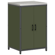 Pensile da cucina | Stoccaggio in cucina HATTEM Verde oliva 60 x 50 x 92 cm Acciaio