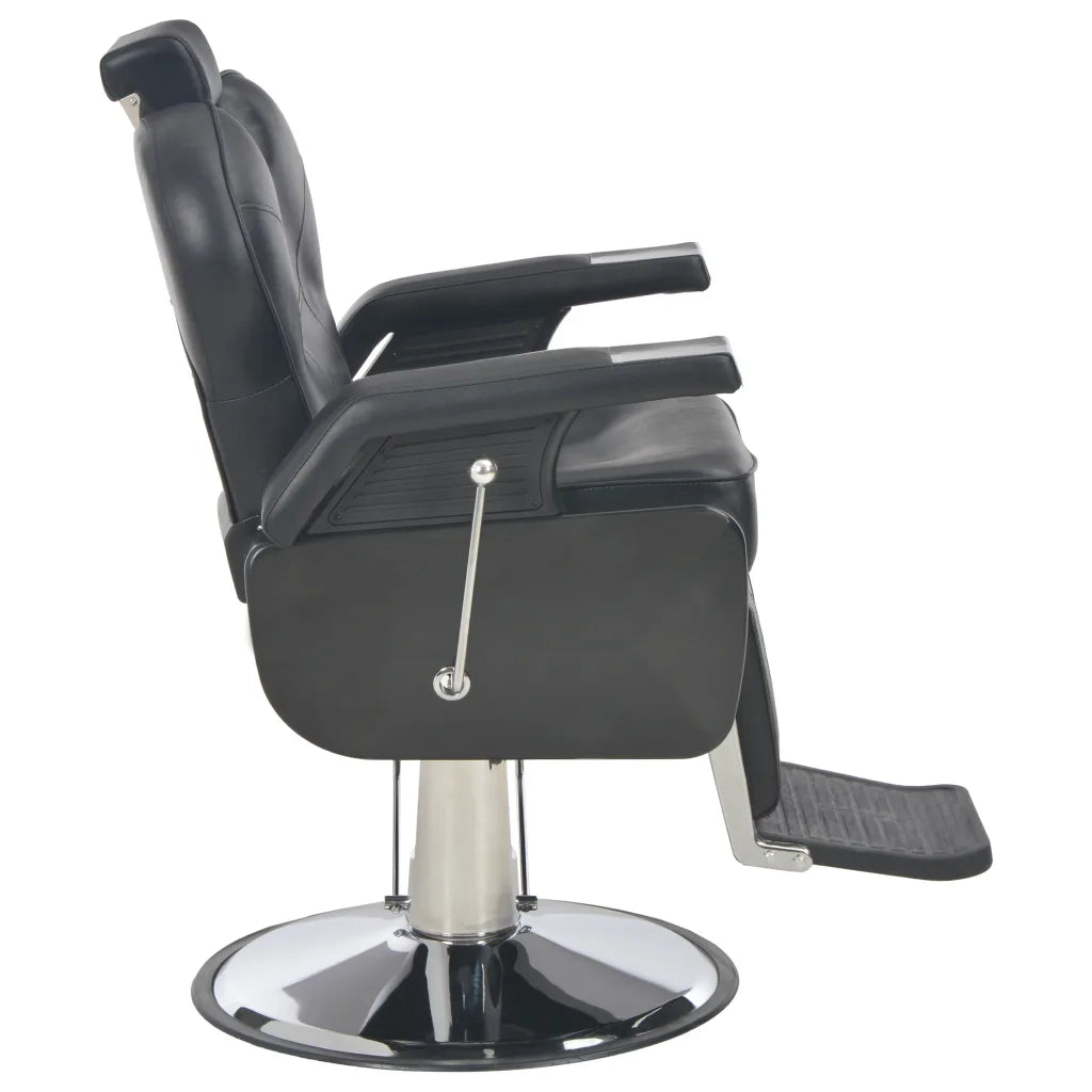 Poltrona da Barbiere Nera 72x68x98 cm in Similpelle 110166