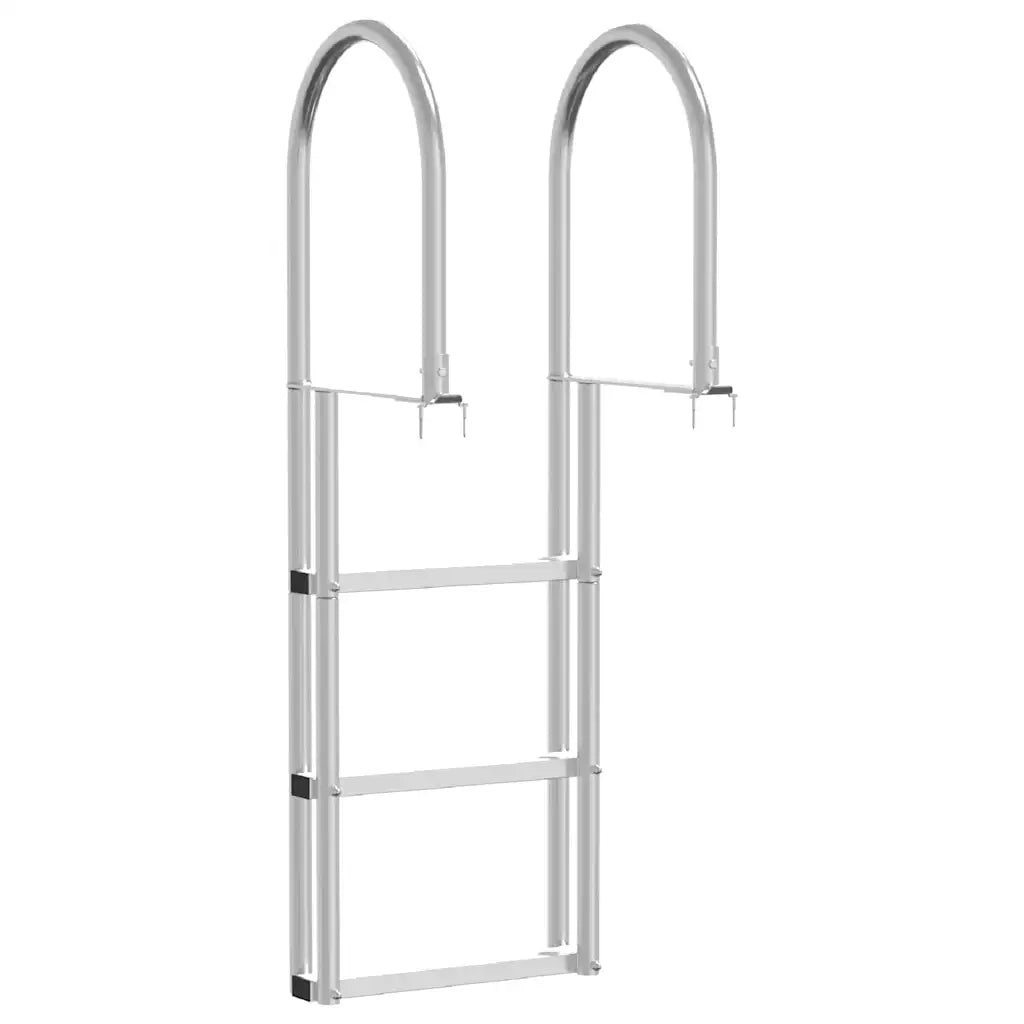Scala da molo a 3 gradini Argento 45 x 11,5 x 134 cm Alluminio CFW5282930