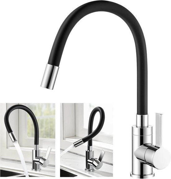 Flexibile Cucinastra a Sfera, Cucinastra a Sfera con Uscita Flessibile e Rotativa: Cucinastra a Alta Pressione 360° Rotativa, Cucinastra con Sfoglia Idroregolabile