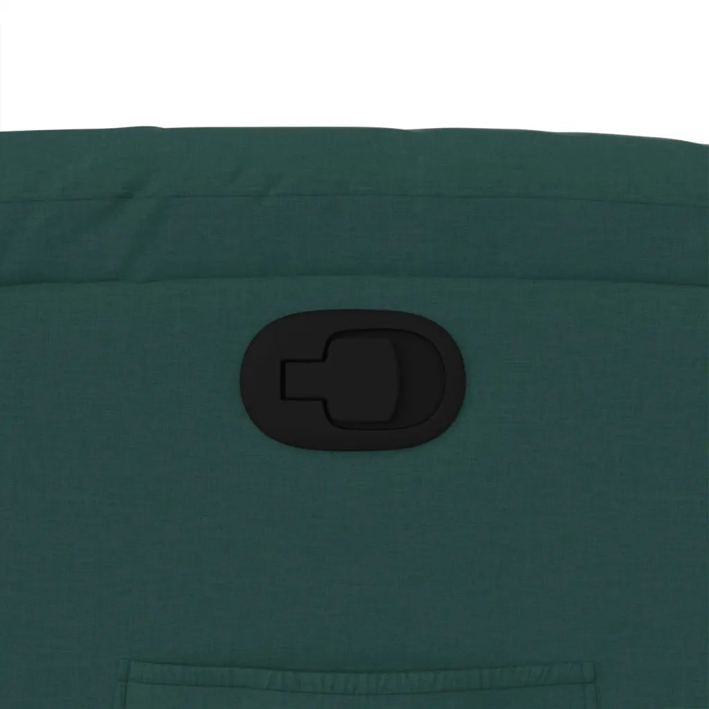Divano Sedia-Poltrona Reclinabile in Tessuto Verde Scuro 983767
