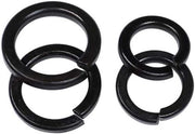 Set di 100 anelli a nastro piatto in carbonio M3, acciaio inossidabile verniciato, pacchi di metallo per lavatrici (100 pezzi)