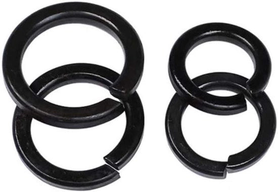 Set di 100 anelli a nastro piatto in carbonio M3, acciaio inossidabile verniciato, pacchi di metallo per lavatrici (100 pezzi)