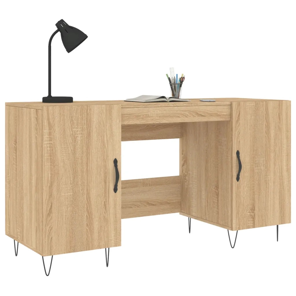 Scrivania Rovere Sonoma 140x50x75 cm in Legno Multistratocod mxl 80538
