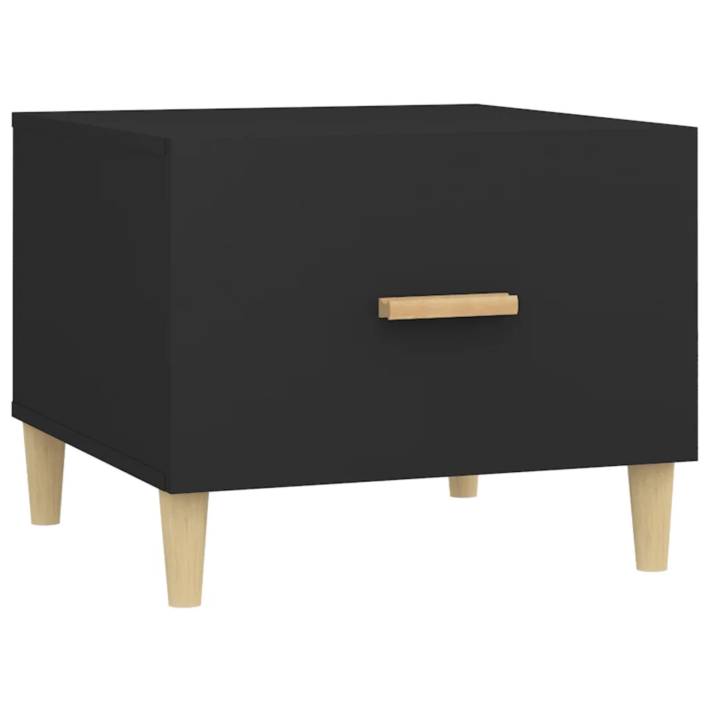 Tavolino da Salotto Nero 50x50x40 cm in Legno Multistrato 812710