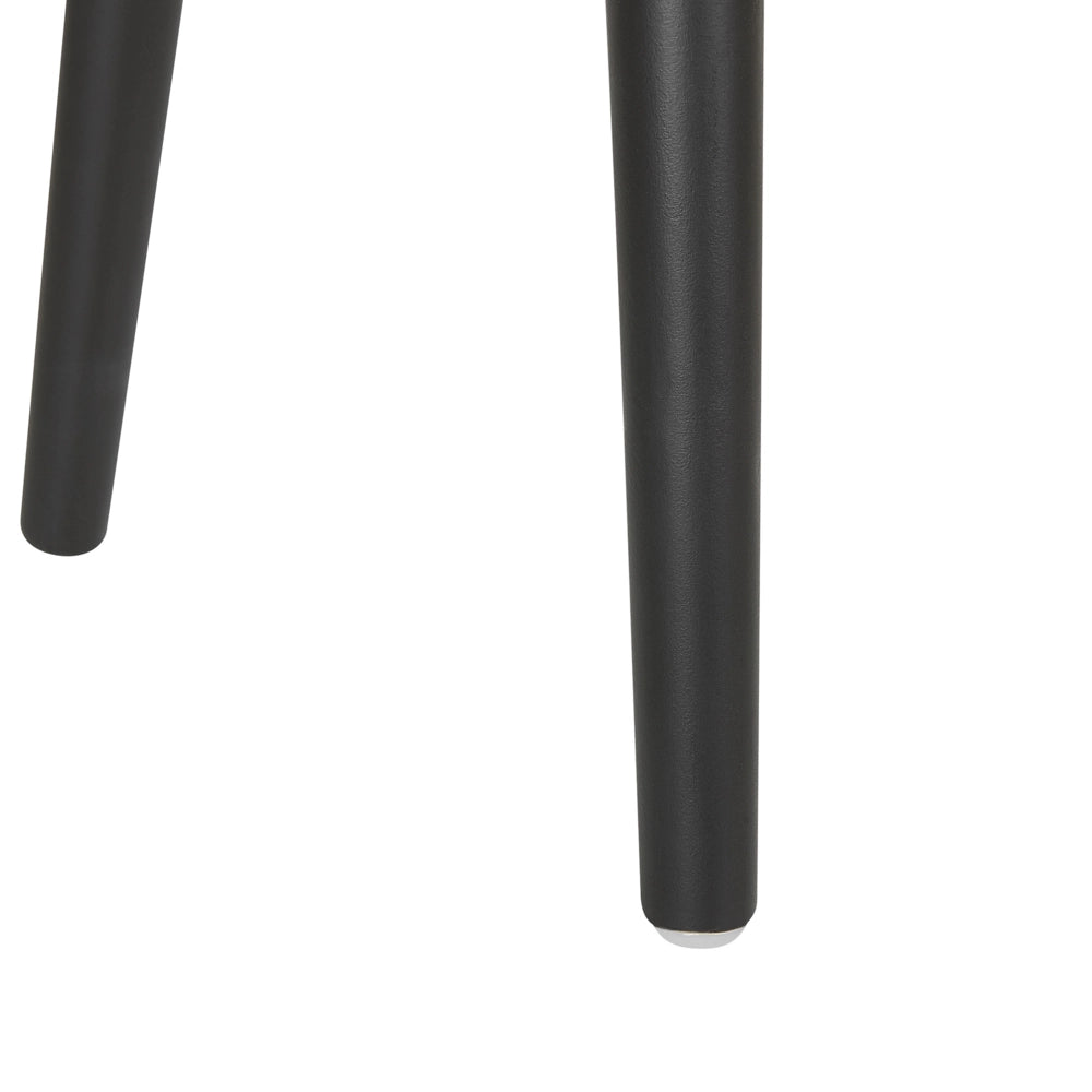 Comodino Sgabello Contenitore gambe nere imbottite in velluto a coste imbottite con design a valigia