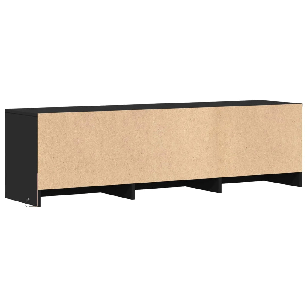 Mobile TV con LED Nero 140 x 34 x 40 cm Legno ingegnerizzato 3418706