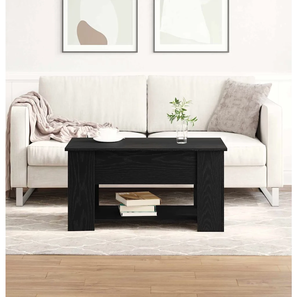 Tavolino da salotto Rovere Nero 79 x 49 x 41 cm 862765