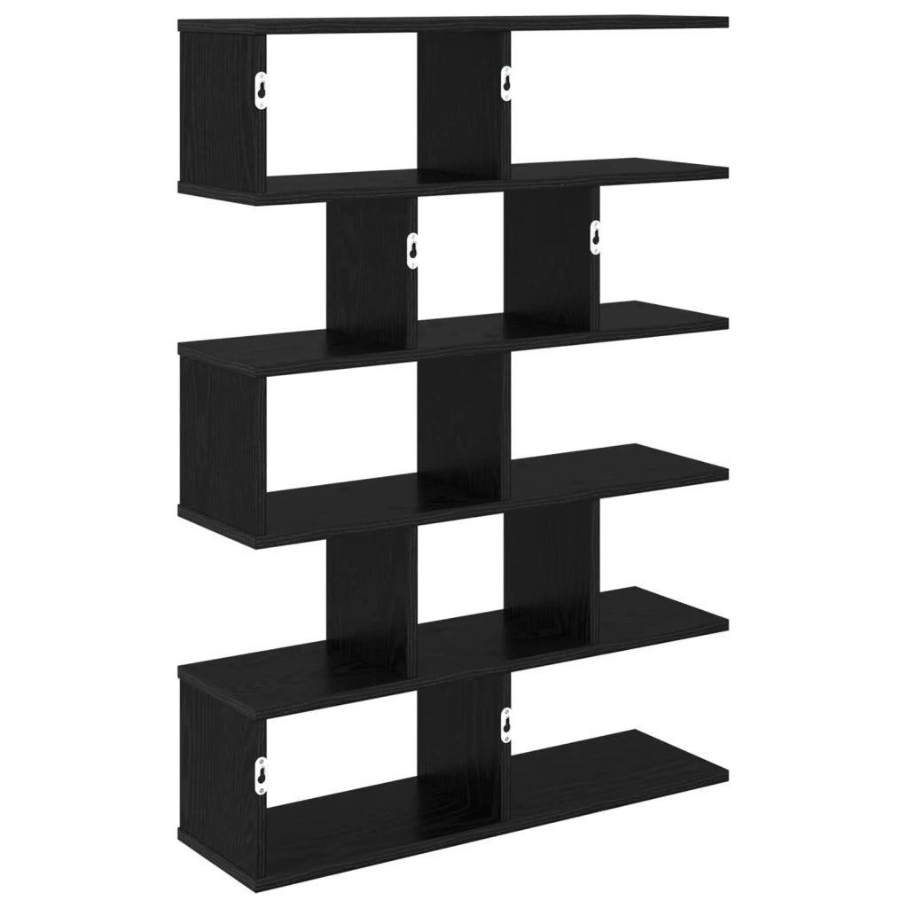 Scaffale da parete Rovere Nero 70 x 20 x 100 cm 8012149
