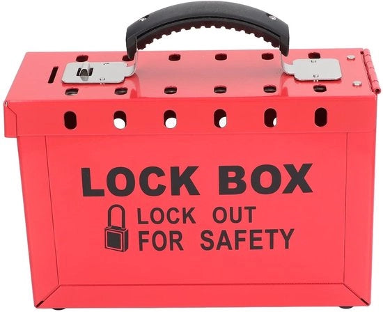 Cassa di Blocco e Sblocco Duratura - Cassa di Sblocco Portatile a Cappio - 12 Cavi - Deposito di Sblocco - Resistente all'Umidità - Resistente all'Ossidazione Piattaforma in Acciaio - Cassa di Cappio Portatile