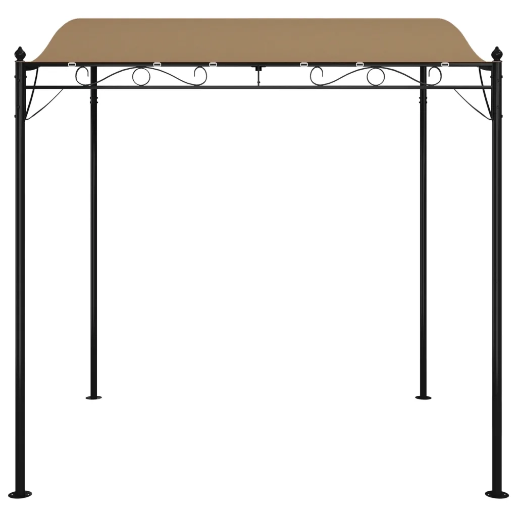 Tettoia Tortora 2x2,3 m 180 g/mÂ² Tessuto e Acciaiocod mxl 117620