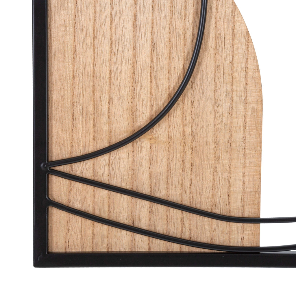 Rinal, Quadro Materiale Struttura in Legno Nobilitato, 55x80h cm Marrone Rovere