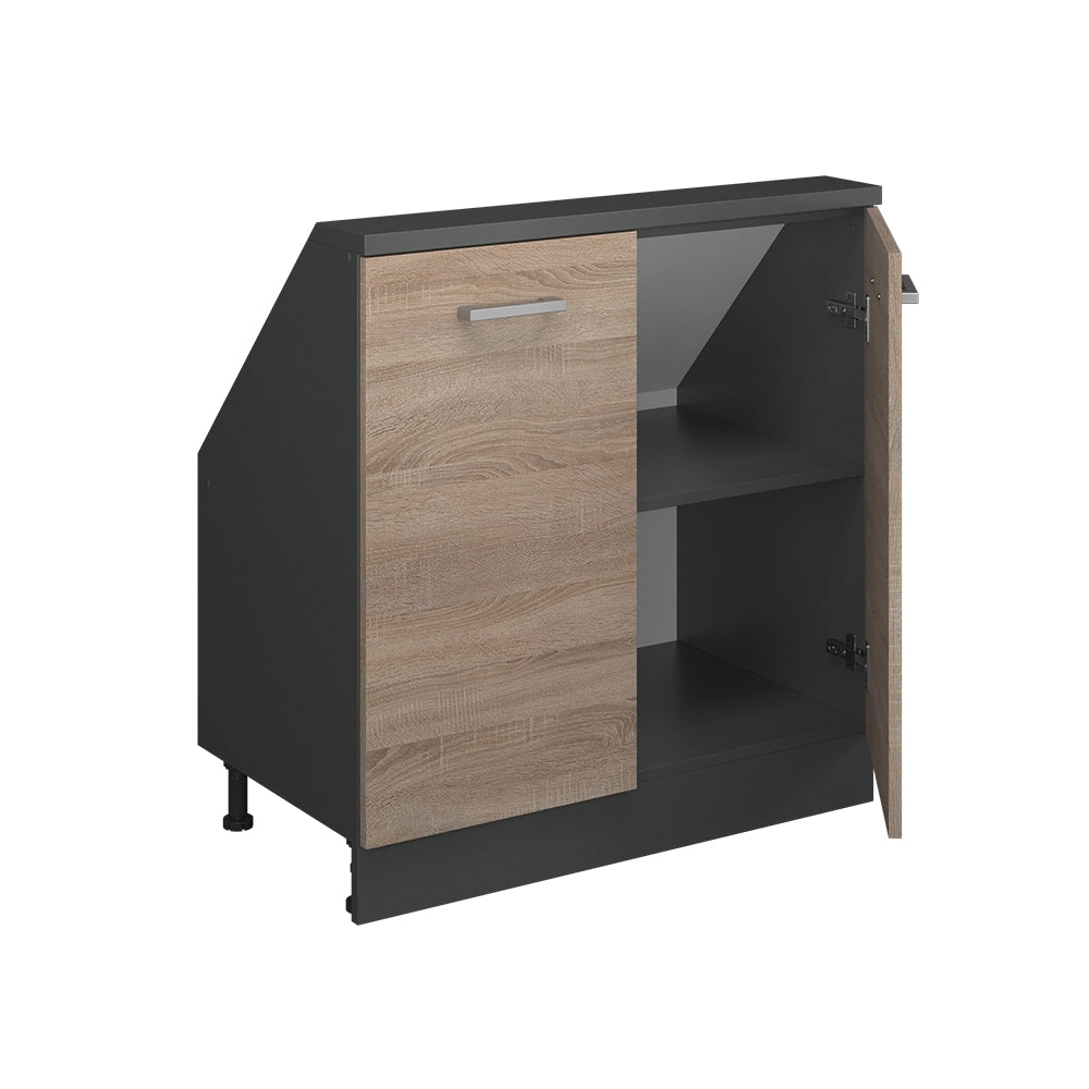 Mobile sottotetto Rion Sonoma/Antracite con 2 porte Vicco