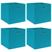 Scatole 4 pz Blu Baby 32x32x32 cm in Tessuto cod mxl 51022