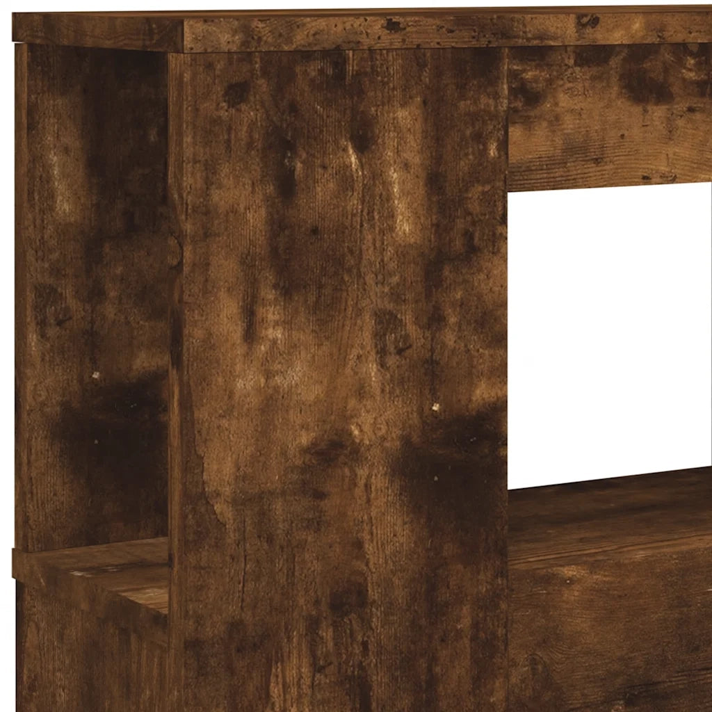 Testiera | Testata LED Rovere Fumo 200x18,5x103,5 cm Legno Multistrato