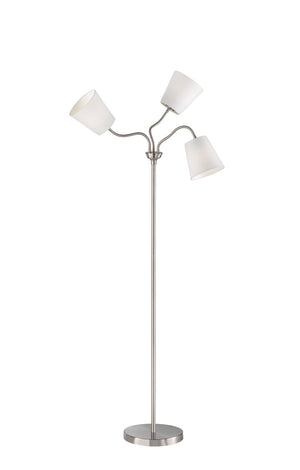 Piantana da Interno  E27 in Metallo Nickel Opaco