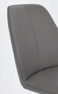 Set 4 Sedie 44x62x88h cm Maxwell Pu Grigio