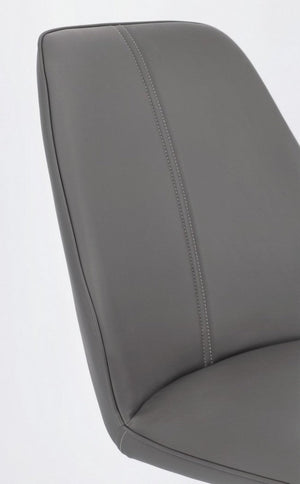 Set 4 Sedie 44x62x88h cm Maxwell Pu Grigio