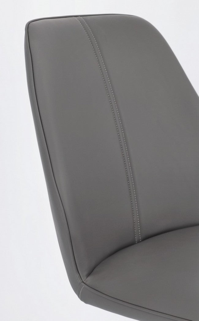 Set 4 Sedie 44x62x88h cm Maxwell Pu Grigio