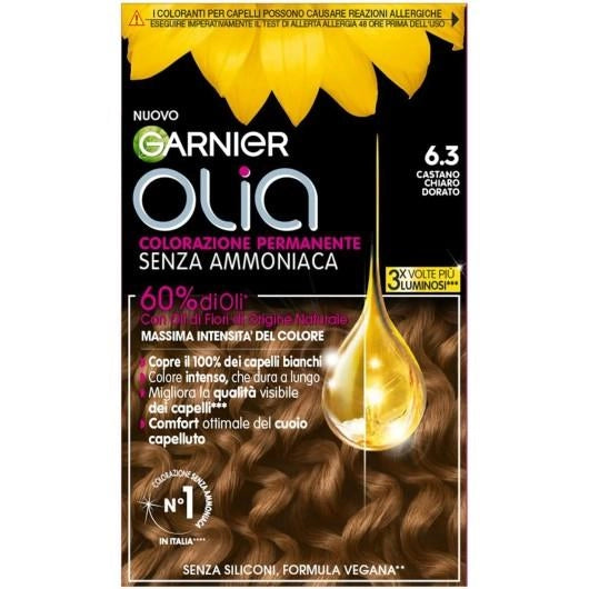 GARNIER OLIA SET 7 CONFEZIONI DI TINTA CAPELLI 6.3 CASTANO CHIARO DORATO