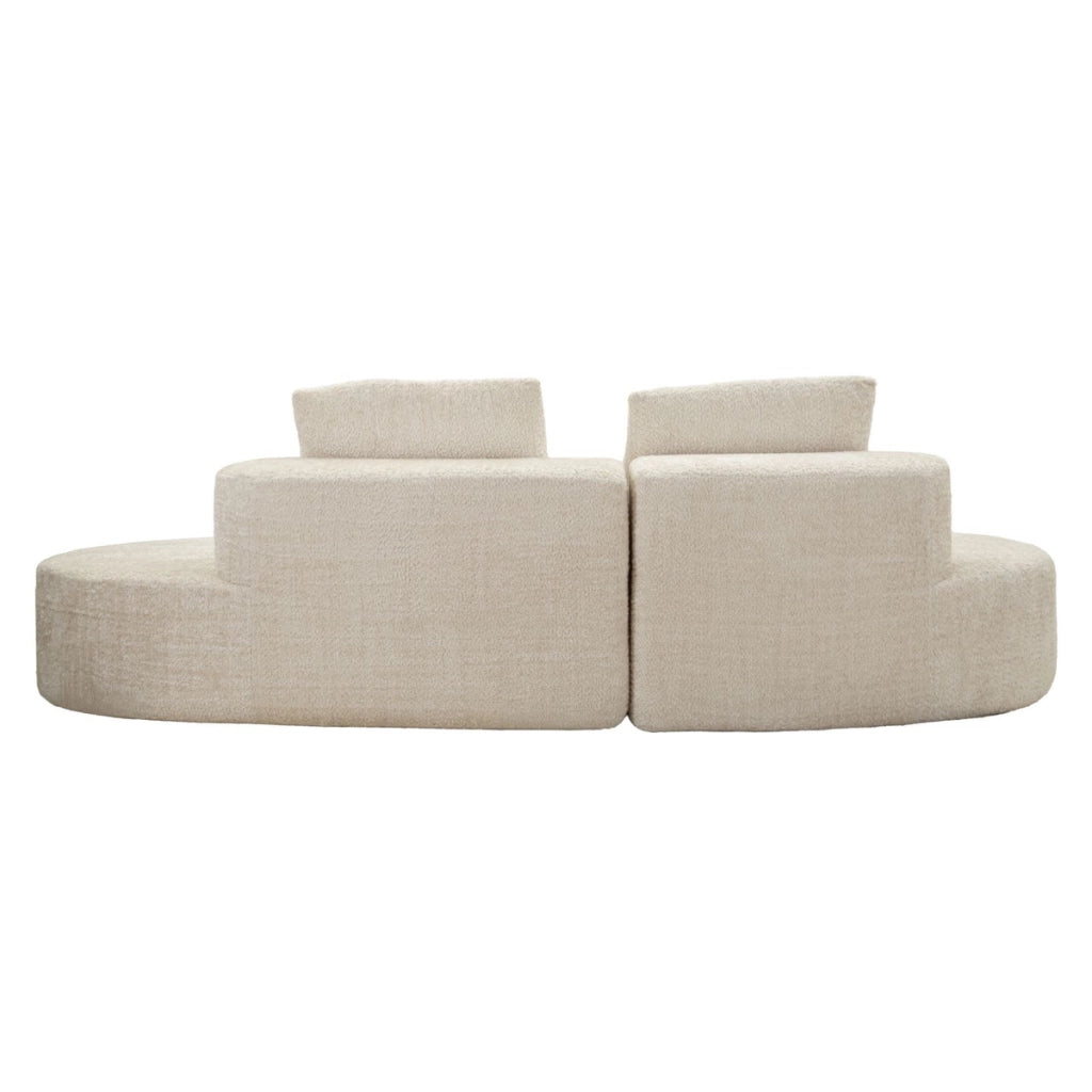 Divano Letto VKH1116, Bianco, Spugna, 238x92x78 cm