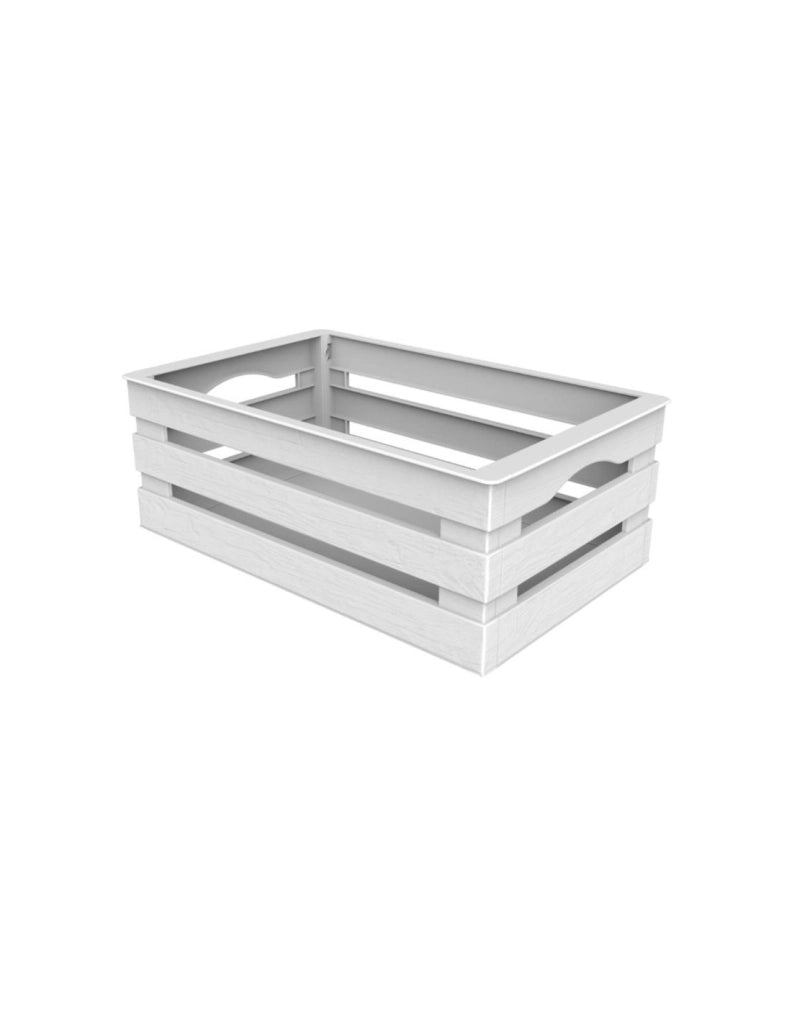 Cassetta Tina Box con copertura panna elegante e funzionale.