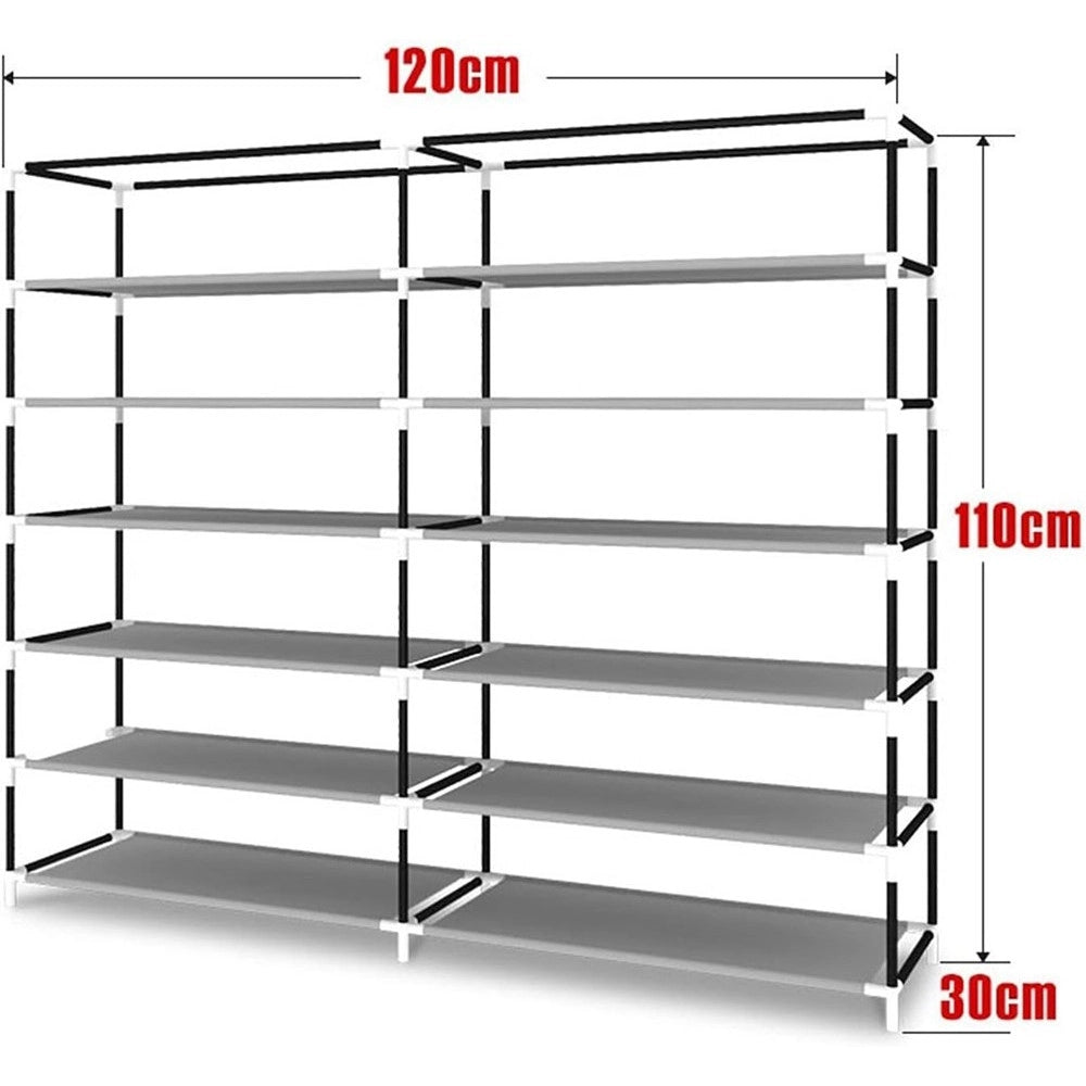 Trade Shop - Scarpiera In Tela 6 Livelli Per Soggiorno Corridoio Organizzatore Scarpe Scaffale -