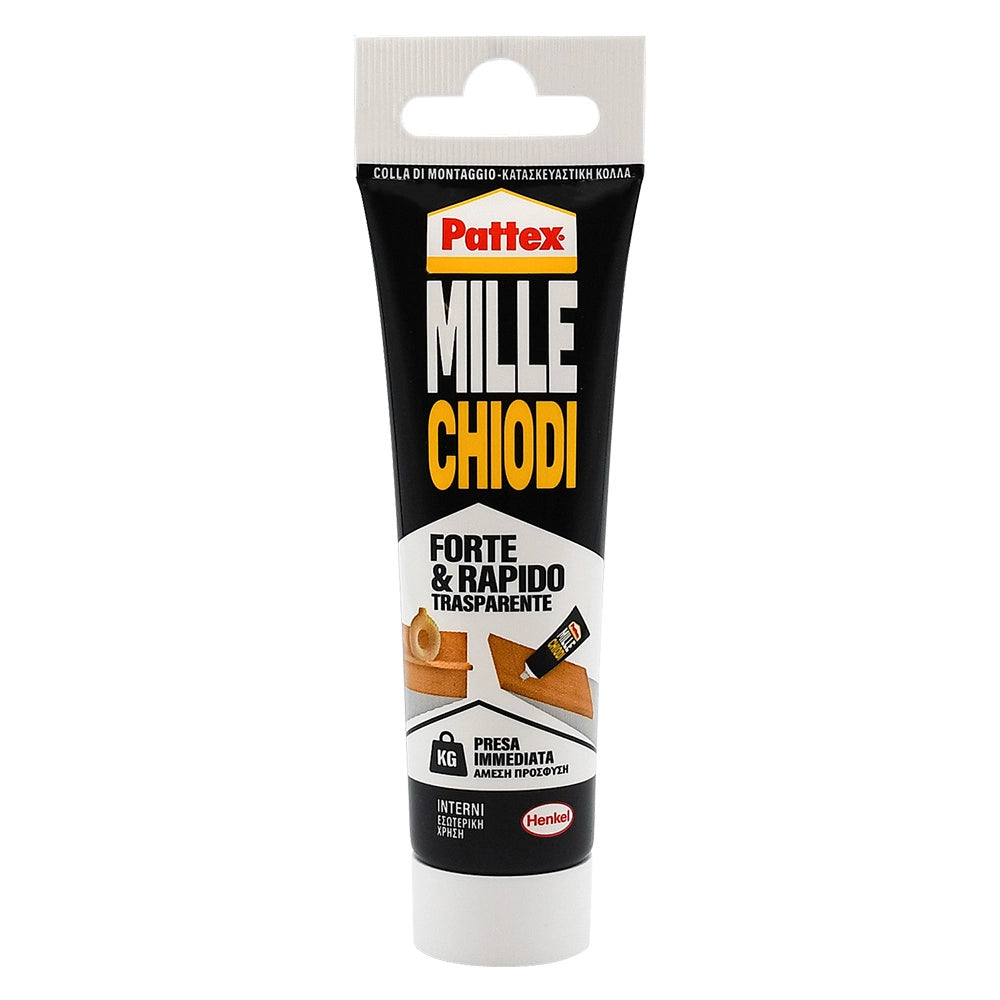 ADESIVO MILLECHIODI 'TRASPARENTE' gr. 52- 12 pezzi  - PATTEX