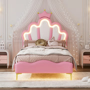 letto matrimoniale pu rosa 90 x 200 cm
