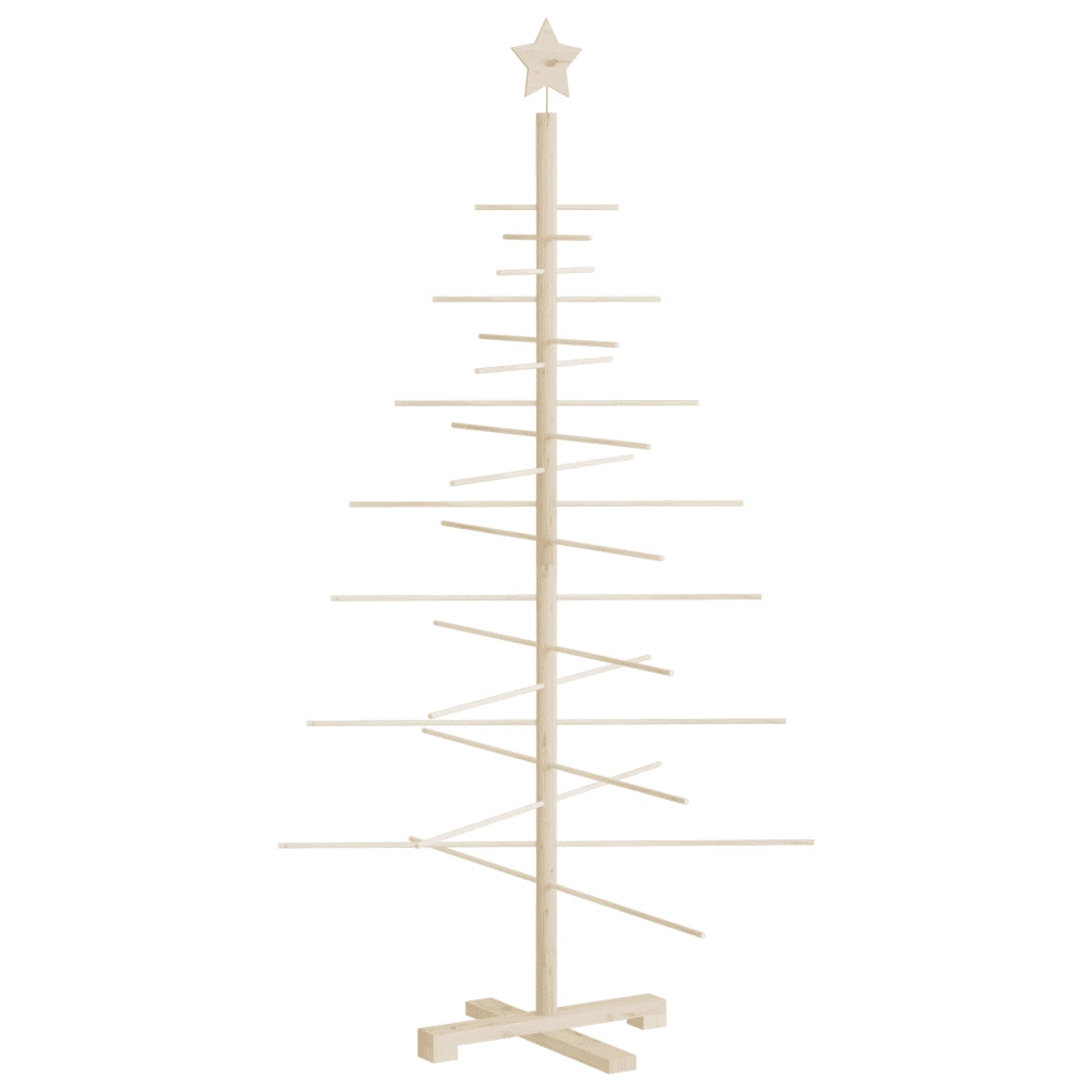 Albero di Natale Decorativo in Legno 150 cm Legno Massello Pino 357990