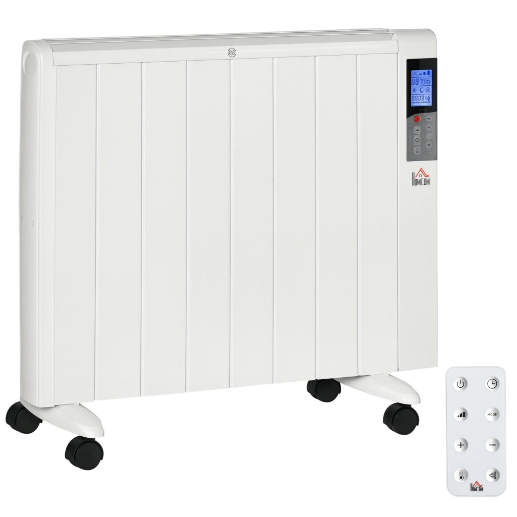Stufetta Elettrica 1000/2000W con Timer ¨C zephmum ¨C Bianco 75x31x66.5 cm