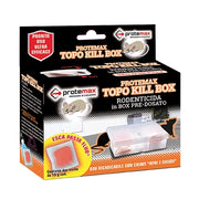CONTENITORE SICUREZZA TOPICIDI + ESCA PROTEMAX - GR 30 MM 145X138 H.MM 50- 2 pezzi