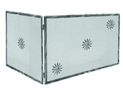 PARASCINTILLE UNIVERSALE 1 ANTA CON DECORO PER CAMINO  cm.50+85X45h.
