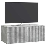Mobile TV da Muro | Armadietto TV | Mobile Porta TV Grigio Cemento 78,5 x 41 x 30 cm