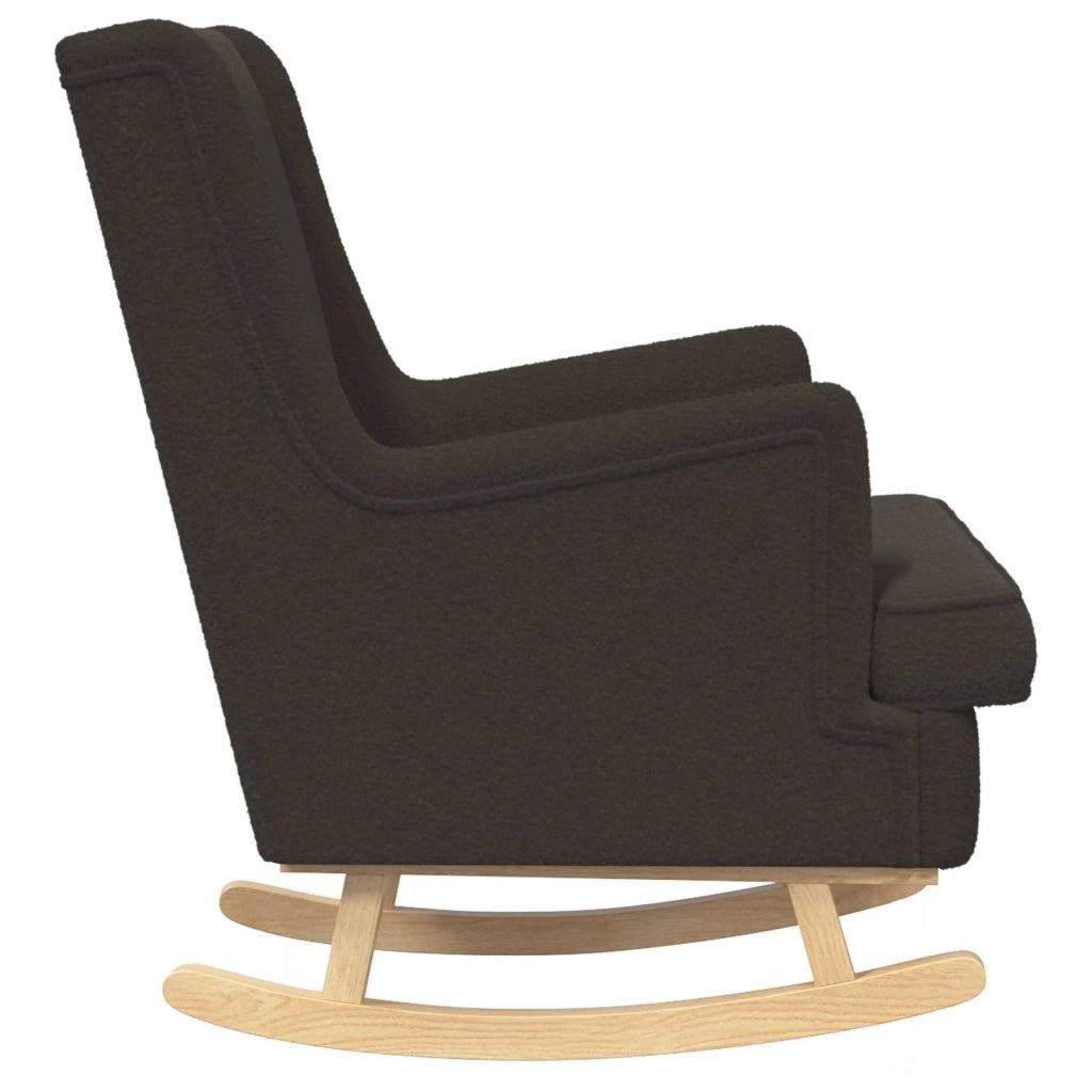 Sedia a dondolo Nero 62 x 80 x 85 cm Bouclé 42029974