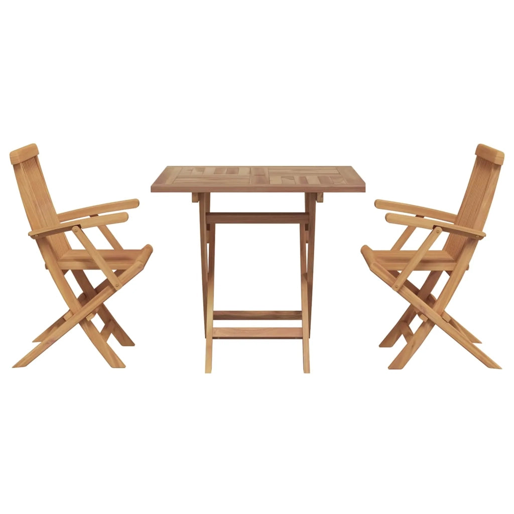 Set da Pranzo per Giardino 3 pcs Marrone 3385966