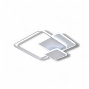Plafoniera LED 48W Moderna Quadrata Bianco, 3840 Lumen, CCT Switch 3000K 4000K 6500K, Soffitto Interno IP20, Luce Diffusa 270°