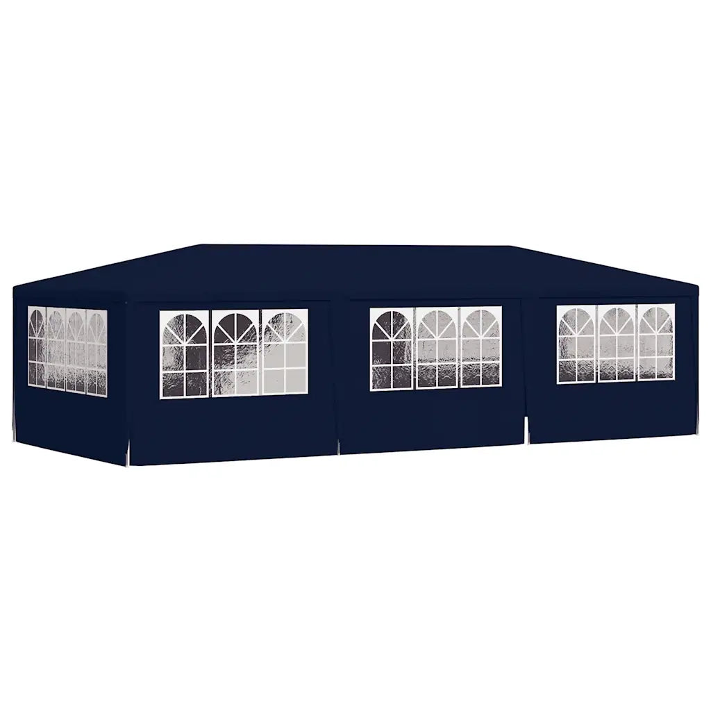Gazebo Professionale con Pareti 4x9 m Blu 90 g/m² 48530