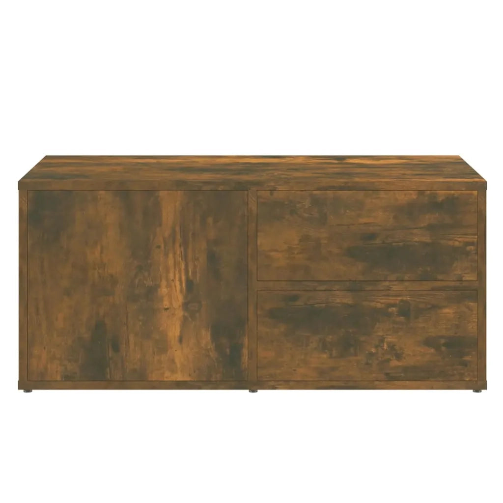 Mobile Porta TV-Mobile per TV-Credenza TV Rovere Fumo 80x34x36 cm in Legno Multistrato