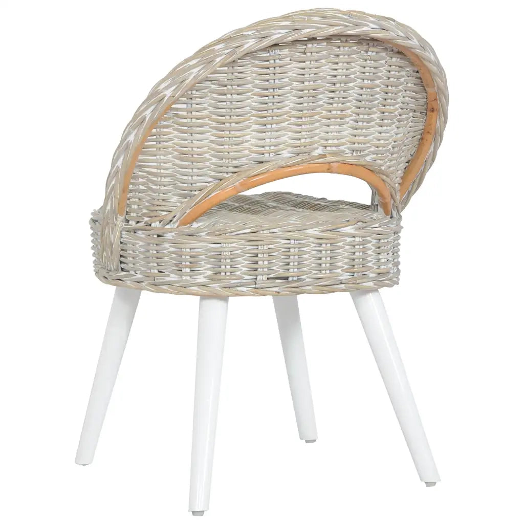 Poltrona in Rattan Kubu Bianco 285229