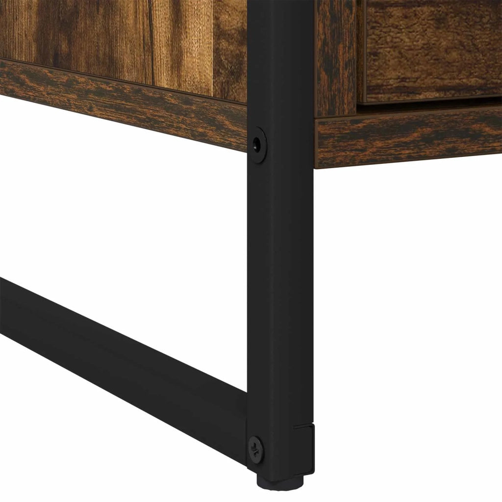 Comodino con cassetto 2 pcs Quercia Fumosa 50 x 39,5 x 50 cm 886671