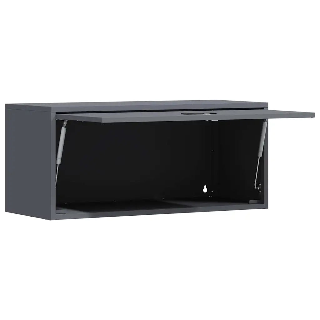 Armadio a muro per garage Antracite 80 x 33 x 35 cm