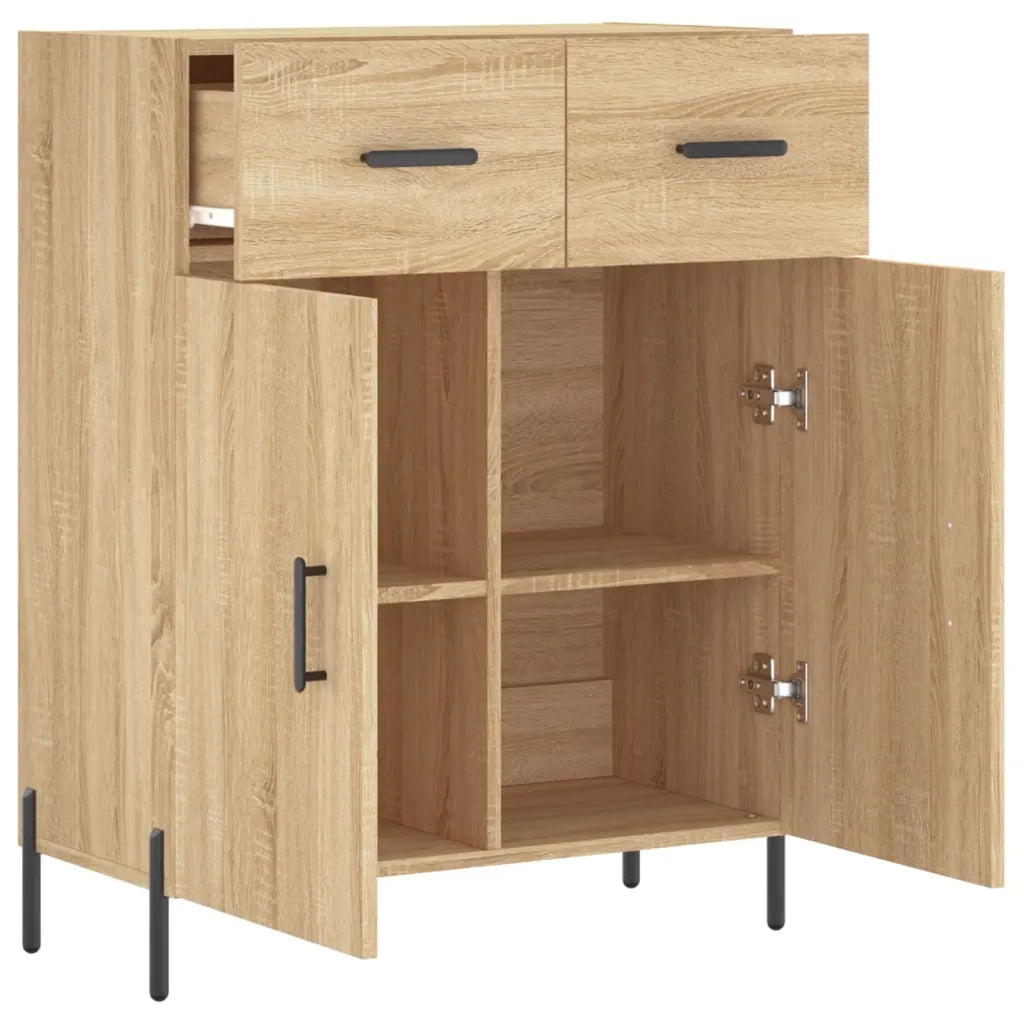Credenza-Buffet-Armadio da cucina Rovere Sonoma 69,5x34x90 cm in Legno Multistrato 341415