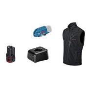 Giacca riscaldata Bosch Professional GHV 12+18V XA taglia L, con batteria 12V - 06188000G6