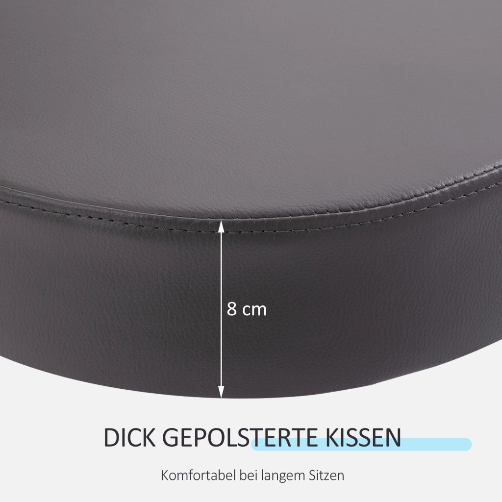 Sgabello ergonomico regolabile in altezza girevole 360¡ã ¨C zephmum ¨C Grigio, tessuto sintetico