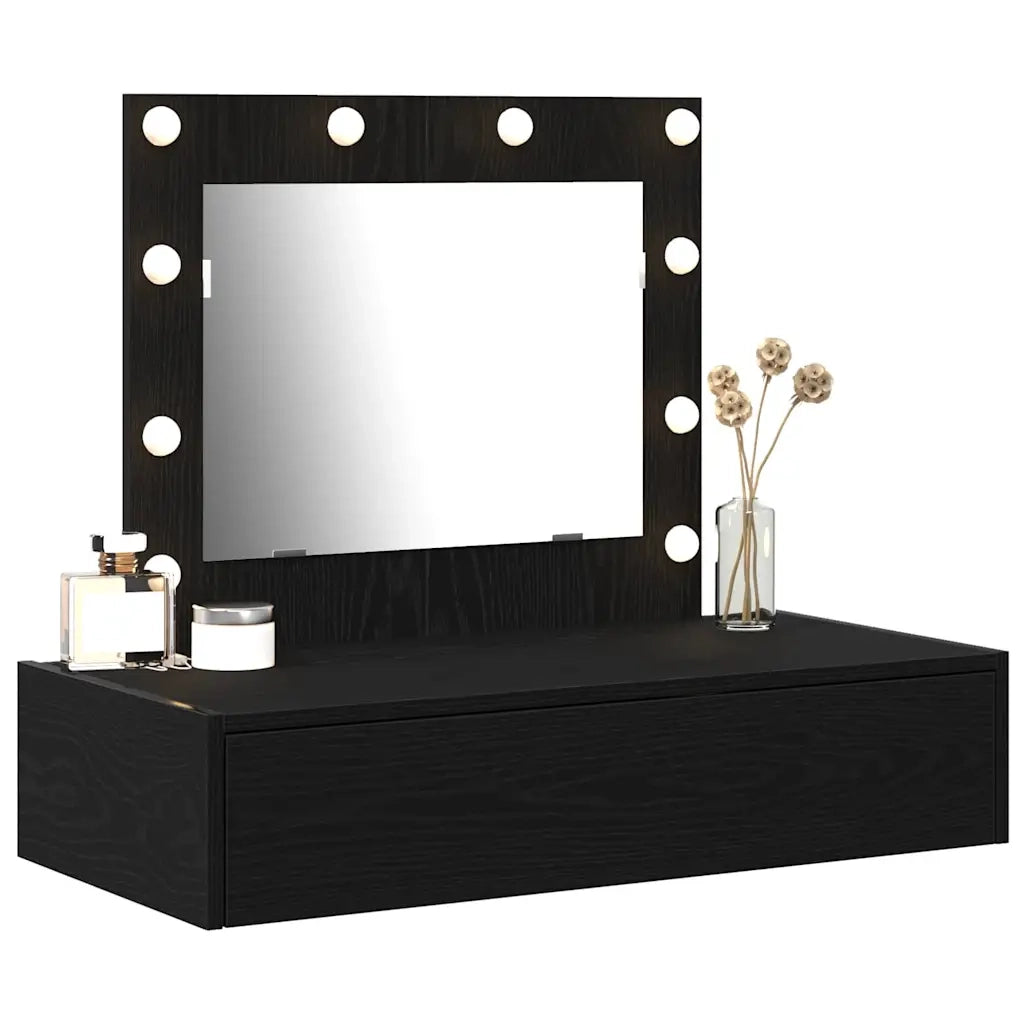 Toeletta | Tavolo da Trucco Nero 83 x 40 x 70 cm Legno multistrato
