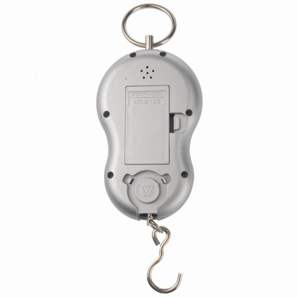 BILANCIA BILANCINO PORTATILE ELETTRONICA CON GANCIO PESCA CACCIA VALIGIE 40 Kg.