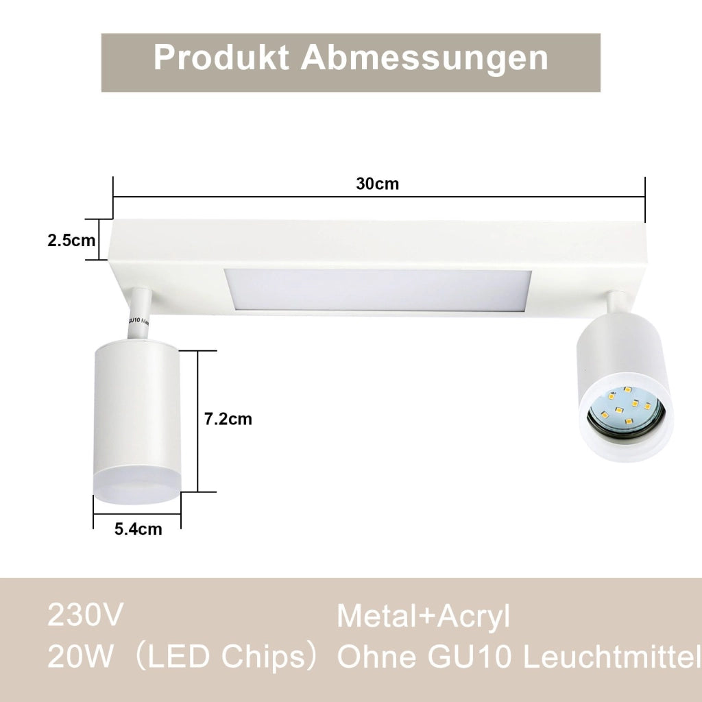 ZMH Faretto da soffitto 3 lampade E14 rotondi industriali retrò girevoli per camera letto