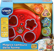 VTech Il Magico Tamburo delle Forme, Tamburo Musicale per Bambini, Giocattolo con 5 Forme, Strumento Musicale Interattiv