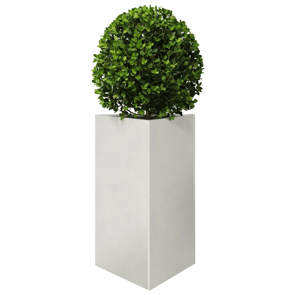 Fioriera | Cassetta per fiori | Vaso da Giardino Triangolare 50x43x75 cm in Acciaio Inox
